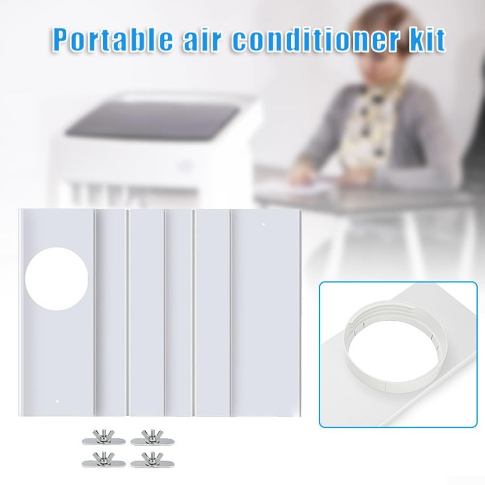 Kit di deflettori di ventilazione per condizionatore d'aria regolabile, guarnizione scorrevole portatile per finestre a battente (4 pezzi) - migliora l'efficienza e riduce i costi energetici