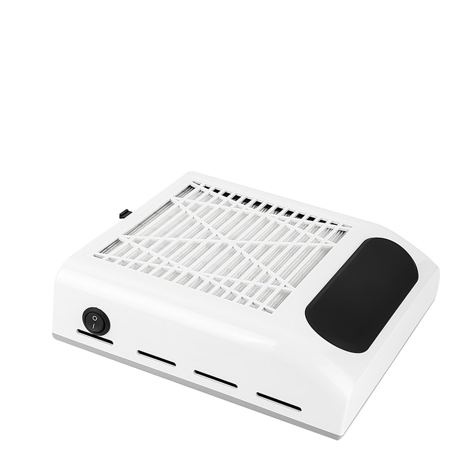 MRKU Aspirateur à poussière pour Ponceuse à Ongles, Filtre Lavable, Aspiration silencieuse, Ventilateur Puissant 80 W avec équipement de manucure Amovible