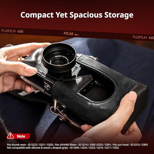 Kit funda de cuero SMALLRIG para FUJIFILM X Half estilo retro miniatura 7