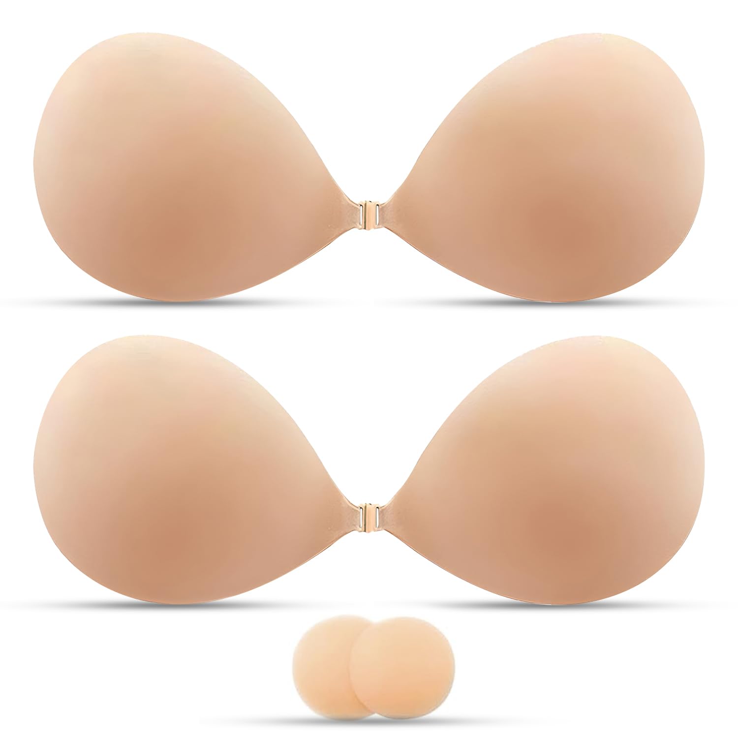 2 Pieces Invisible Strapless Sticky Bra