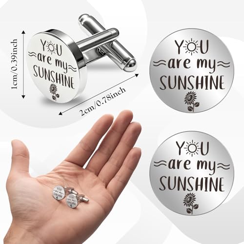 Mancuernillas de acero inoxidable para hombre miniatura 4