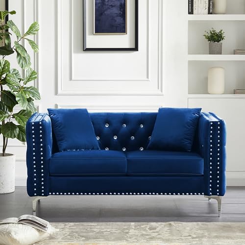 Fulocseny Velvet Upholstered Loveseat Sofa,59.4