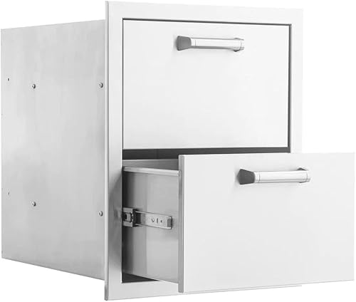 Miniatura 4 de BBQGUYS Signature - Cajón de doble acceso de acero inoxidable de 16 pulgadas - Contempo