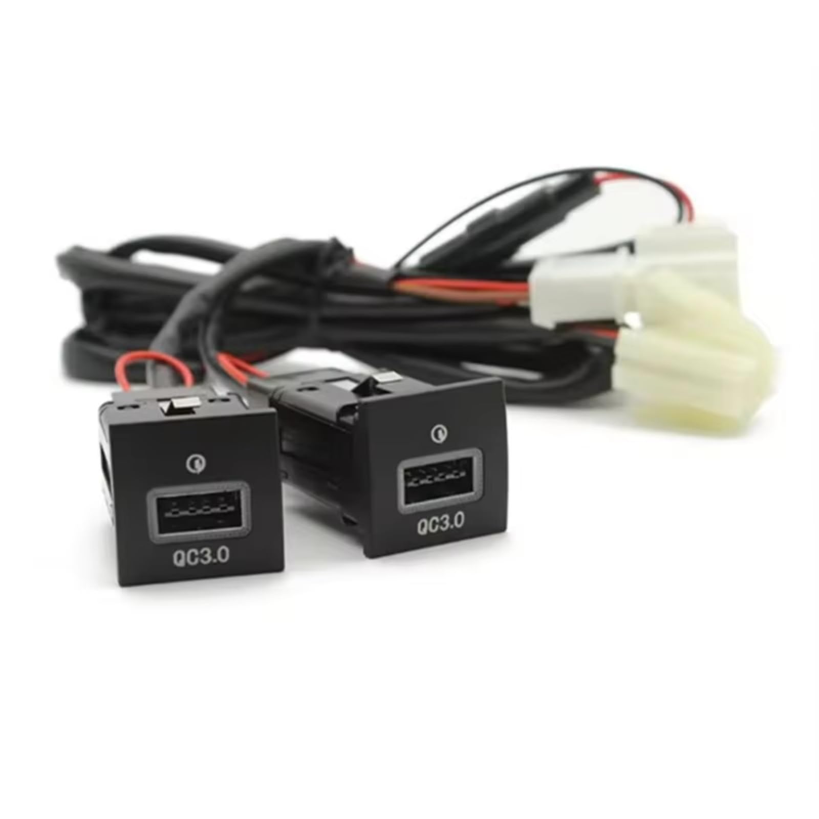 Interfaz USB AUX Coche Para VW Para Golf 6 Para Jetta MK5 Para Scirocco 2006-2012 Enchufe De Coche 12 V/24 V Adaptador De Corriente USB Dual Salida QC3.0 Adaptador USB Interfaz AUX
