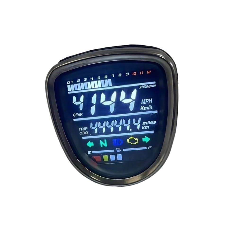 Moto Compteur Motorcycle Tachometer Assembly LED Digital Instrument su&itable for C50 C70 C90 Passport Cub