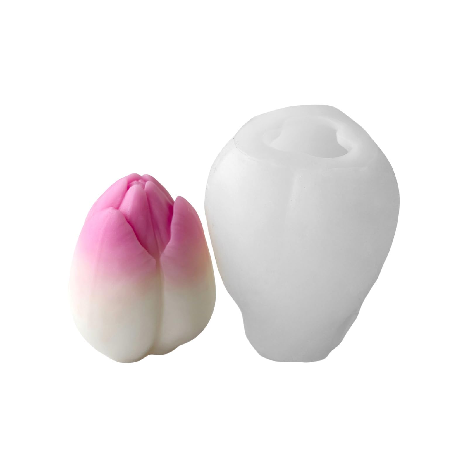 yanwuwa Flowers Molds Casting Molds Tulips Silicone Ornament Plasters Epoxy Resin Flowers