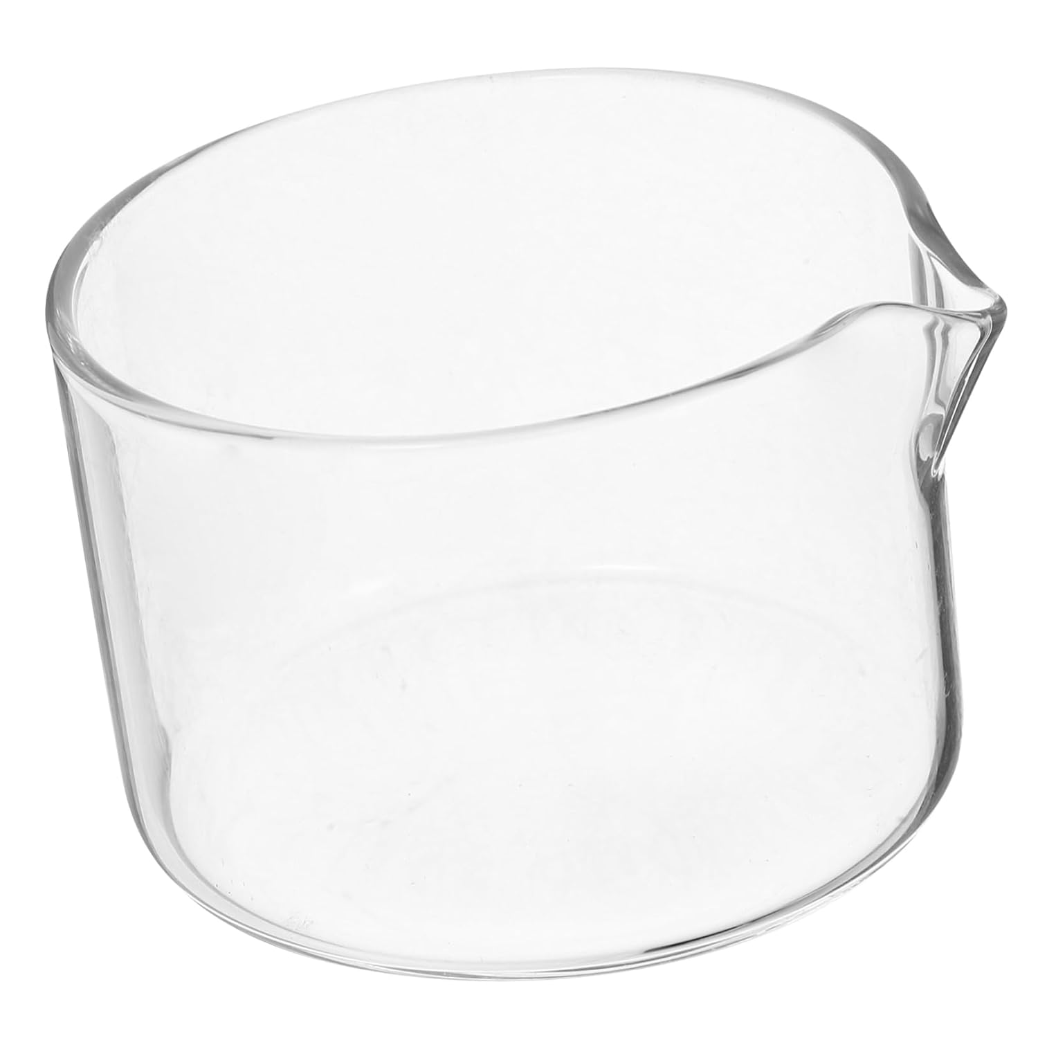 5pcs Glass Crystallization Dish Spout Round Laboratory Tool for Easy Pouring for Experiments and Evaporation Lab Settings