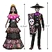 Hallmark Keepsake Plastic Christmas Ornament 2022, Barbie and Ken Día De Los Muertos, Set of 2