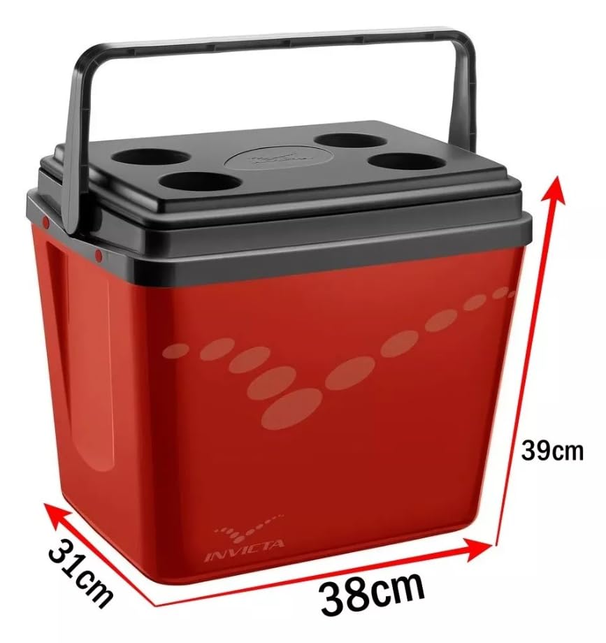 Caixa Térmica Pop 32L Vermelho Velvet Invicta : Amazon.com.br