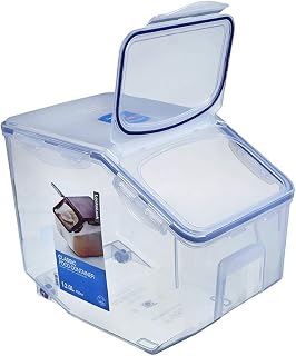 LocknLock Easy Essentials Food Lids (Flip-Top) / Pantry Storage, BPA Free, Top-50.7 Cup-for Rice, Clear