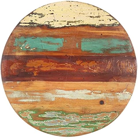 HOMIUSE Plateau de Table Rond en Bois Cover