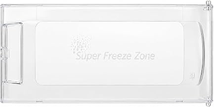 DEXURIES Freezer Door for Samsung Direct Cool Super Freeze Zone Single Door Refrigerator/Fridge Crystal Clear Durable Replacement Freezer Door (Round Lock) (Samsung Old Model (DA63-14007A) (Pack of 1)