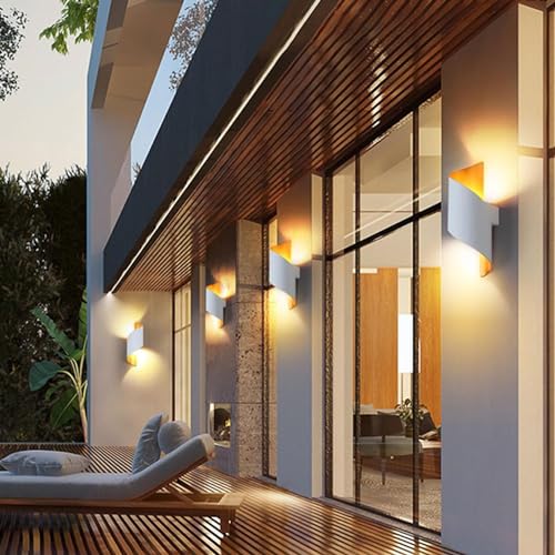 Applique murale aluminium étanche luminaire design extérieur intérieur