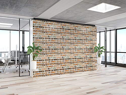 Image of DWELLSINDIA Bricks Self Adhesive Wallpaper Waterproof, Scratch Resistant, Laminated 41x244 CM