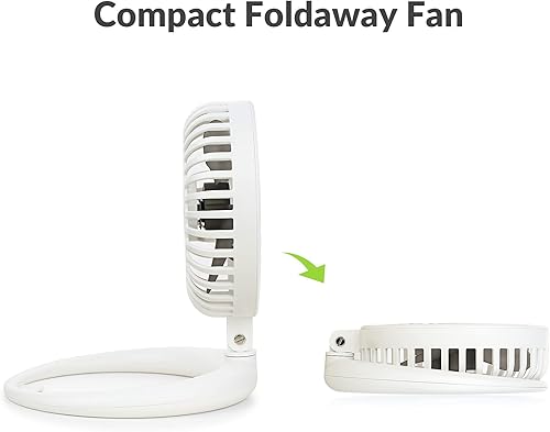 Miniatura 2 de MCELITOR Ventilador de escritorio pequeño ventilador USB de 8 pulgadas pequeño ventilador de mesa personal silencioso para dormitorio oficina hogar