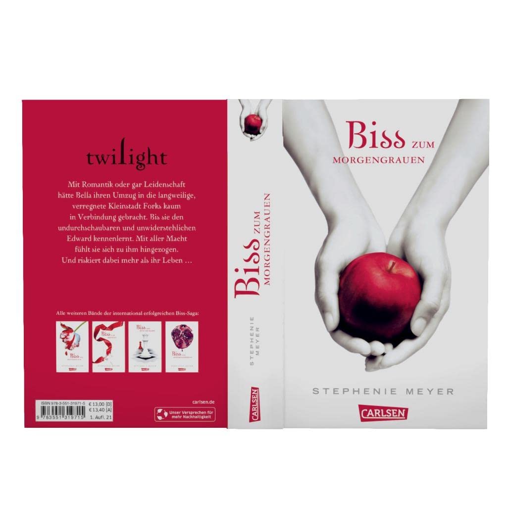 Biss zum Morgengrauen (Bella und Edward 1): Jubiläum 15 Jahre Biss-Romane bei Carlsen