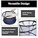 Smart Design Pop-Up Spiral Laundry Hamper Bag Mesh - Collapsible Design - Dorm Room Essential - Kids Clothes Basket Organizer - Home Organization (Holds 3 Loads) (18 x 24 Inch) [Blue]