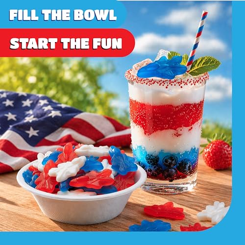 Patriotic Candy, Red White and Blue Candy, Airplane Gummies - 2 Lb Pack - image 4