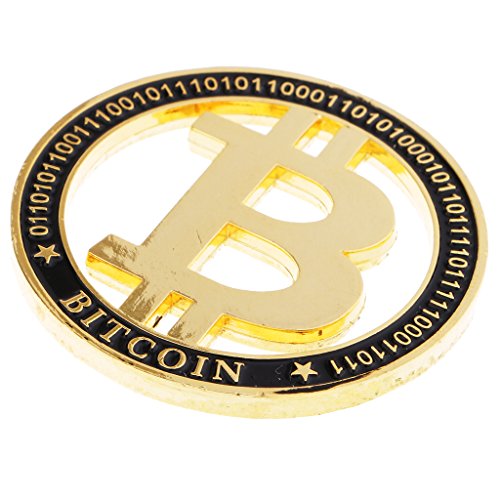 Preisvergleich Produktbild perfk Sammlermünzen Bitcoin, Gold Kupfer überzogene Bitcoin Münzen Sammlerstück Münzen Kunst Sammlung Körperlich