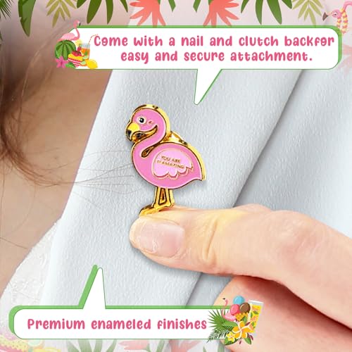 Image of Quelay Flamingo Gift for Women Positive Employee Appreciation Gifts Bulk for Coworker Staff Volunteer Teacher Favor