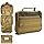 SMONT Toiletry Bag for Men Travel Toiletry Organizer Dopp Kit Travel Organizer Toiletries Tactical Bag Shaving Hygiene Bag Bathroom Hanging Men's Toiletry Bag for Short Trips Brown