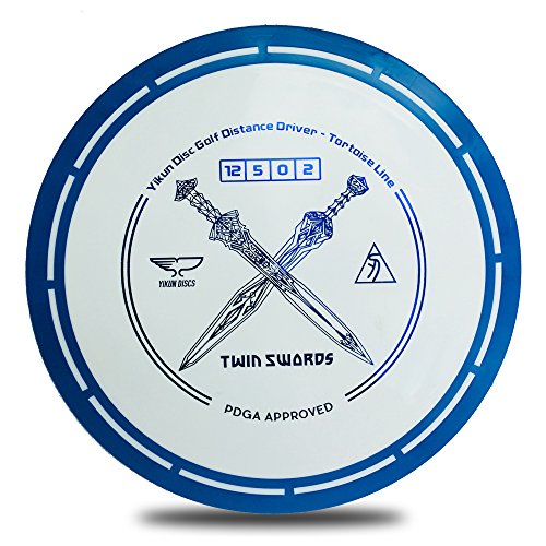 Yikun Professional Disc Golf Twin Swords |Distance Driver |170-172g| Perfect for Outdoor Games and Competition | Blue