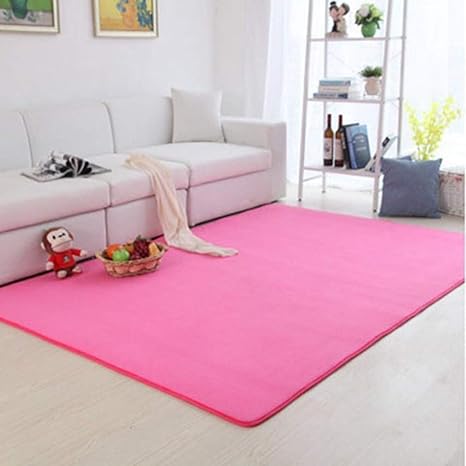Amazon ラグマット ローズピンク 洗える ホットカーペット対応 滑り止め 和室 子供部屋 寝室 1 160 絨毯 長方形 マイクロファイバーフラッフィラグカーペット 北欧 モダンおしゃれ シャギーラグじゅうたん ラグ カーペット オンライン通販