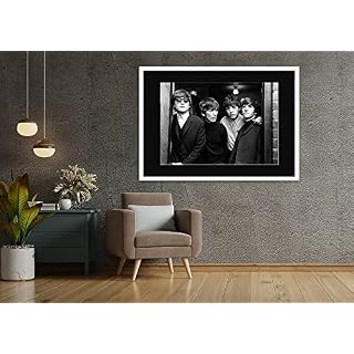 Impression de The Beatles Rubber Soul | Les Beatles | Cadre de la galerie | A4 (29.6×21.0cm), Black matt with White… - Les Beatles, Paul McCartney, John Lennon, RIngo Starr, George Harrison Impression de The Beatles Rubber Soul | Les Beatles | Cadre de la galerie | A4 (29.6x21.0cm), Black matt with White… – Image 5