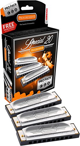 Hohner 3p560pbx Marine Band Special 20 pro Mundharmonika, 3er Pack, Schlüssel C, G und ein
