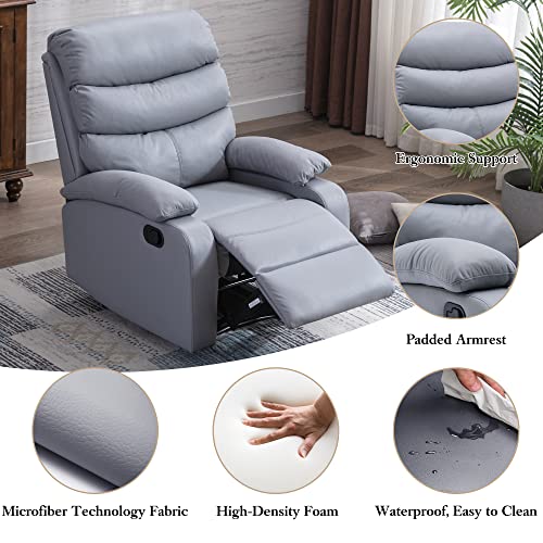 Laidbksit Small Recliner For Small Spaces Made Of Microfiber Technology Cloth.features A Thickened Backrest.recliner For Bedroom And Living Room. Multifunctional Adjustable Recliner.-Qh #TOP5