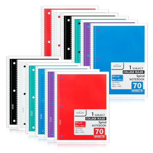 Cahier à spirale Yeplan pour ne plus manquer de feuilles à l'école