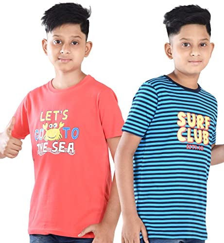 Image of Clothe Funn Boys T-Shirts Round Neck (Pack of 2)