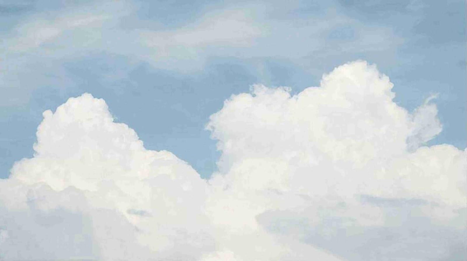 Papier peint panoramique nuage blanc illuminez un salon sombre avec ce mural