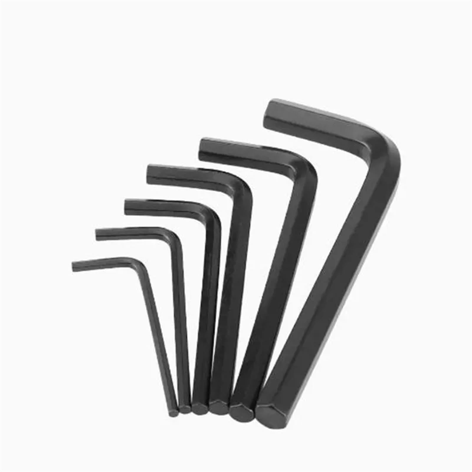 Genérico Llave Allen 5/10 Uds llave Allen de acero aleación negra hexagonal en forma L(5pcs 1-4 inch)