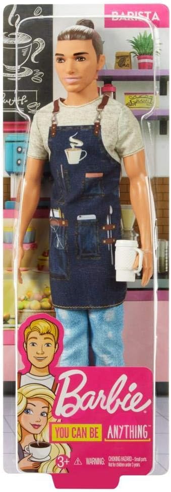 Ken Barista Doll, Broad, Wearing Café Apron