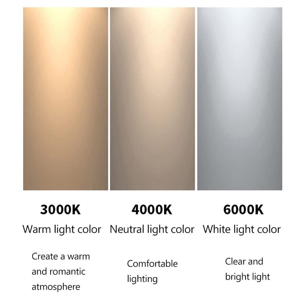 XBTGS 8 pezzi di angolo di illuminazione regolabile 5 W, 7 W, 10 W, faretti da incasso a LED da 6,35 cm, luce da discoteca, 5 W-3000 K, 5 W-3000 K, 5 W-3000 K