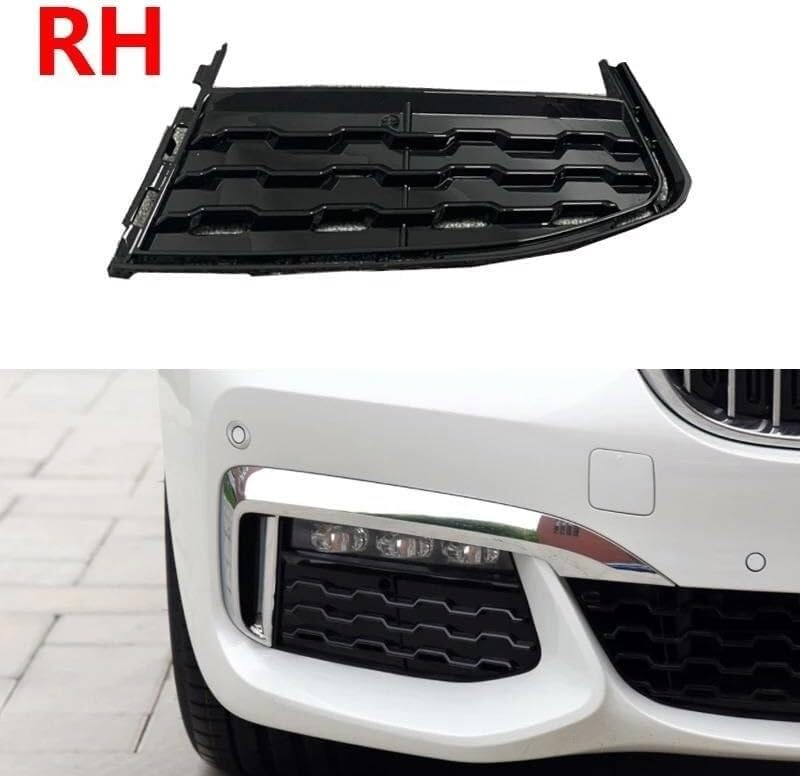 Cache antibrouillard pare-choc avant BMW G11 G12 protection calandre latérale robuste - 4