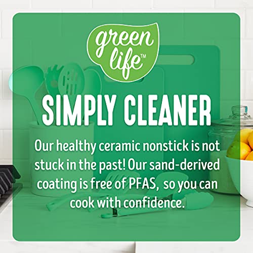 GreenLife 2 Piece Cutting Board Kitchen Set, Dishwasher Safe, Extra