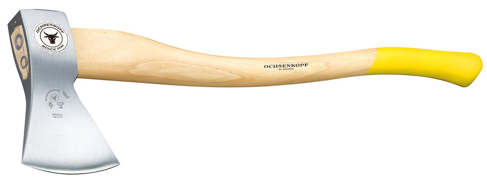 OchsenkopfGEDORE - 1591320 OX 20 H-1608 Universal Forestry Axe, Hickory Handle 1600 g