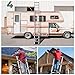 DEZEX Telescoping Ladder 16.5 FT,Aluminum Lightweight Extension Ladder with 2 Triangle Stabilizers and 2 Detachable Hooks,Safety Lock Slow Down Design Collapsible Telescopic Ladder for Home Outdoor
