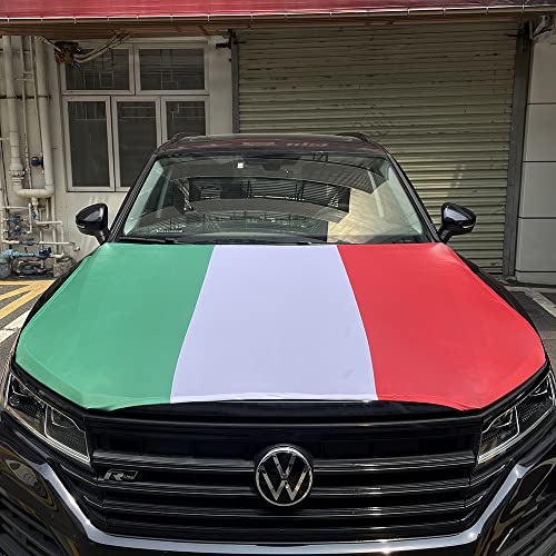 Housse de capot drapeau italien pour voiture coupé et SUV 4x5 Ft