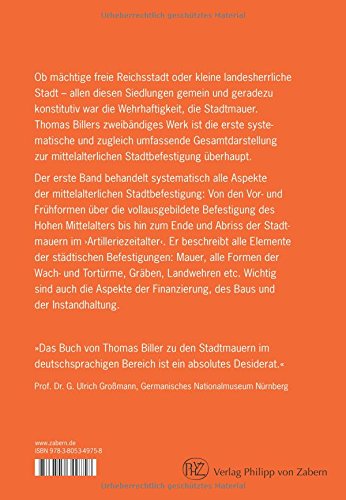 Die mittelalterlichen Stadtbefestigungen im deutschsprachigen Raum: Ein Handbuch, 2 Teile