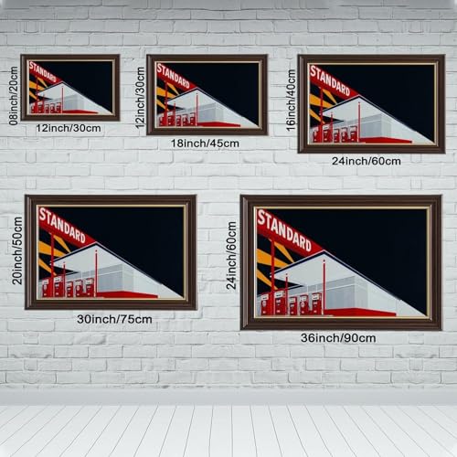 Toile murale Night Ed Ruscha poster cadre 40,6x61 cm - 2