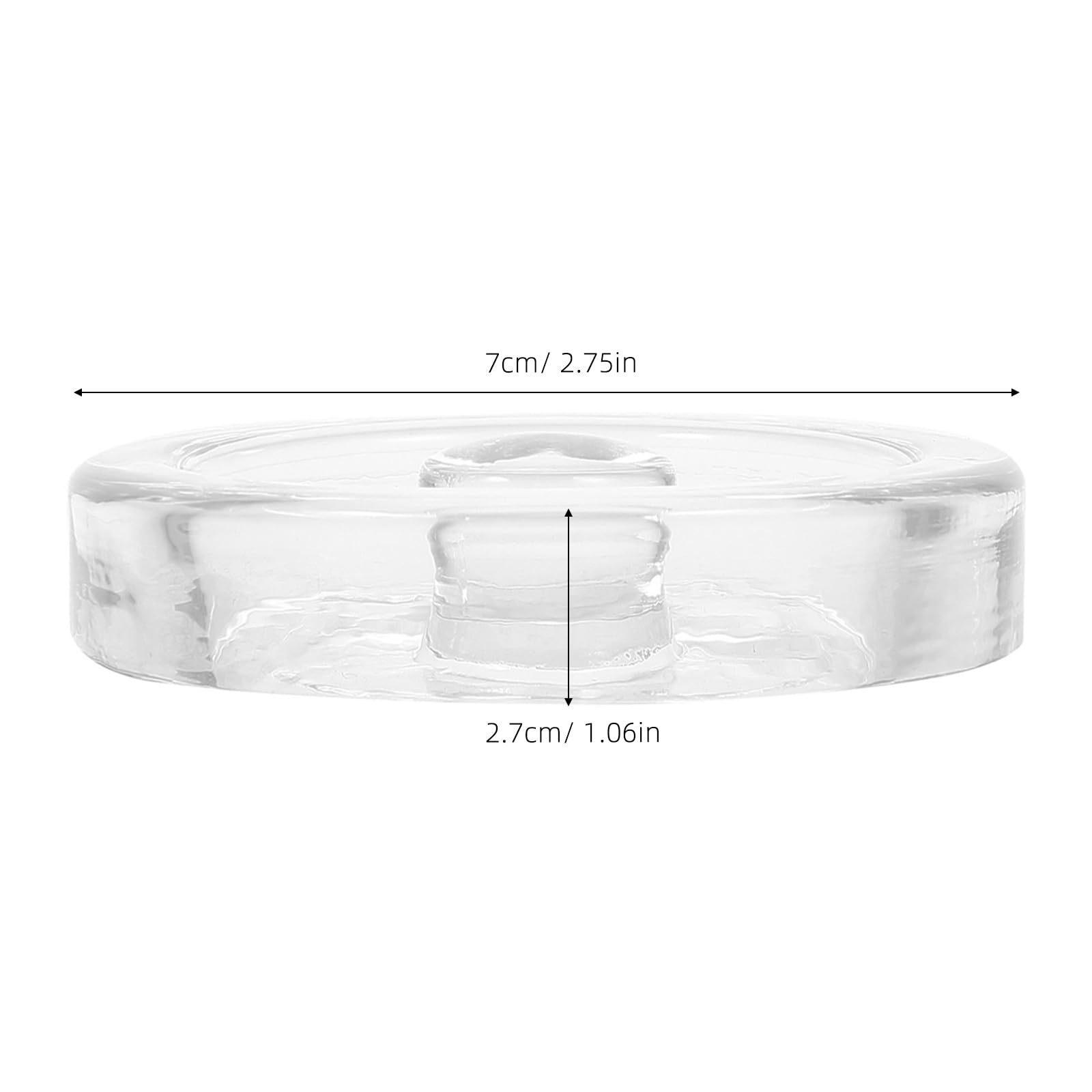 Gärgewichte für Gläser, 2 Stück aus Glas, Weithals