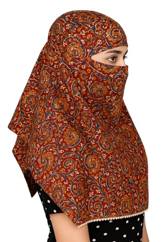 Image of Scarf Face Mask Head Neck Hair Bandana Cover Sun Protection Face Cover Smkoe Dust Safety Scarf Cum Mask For Women Girls Daily Use Face Scarf Mask