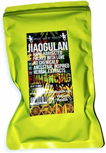 Jiaogulan Tea - Traditional Gynostemma - Pure Loose Leaf Herbal Tea - Artisan Loose Leaf Enjoy Hot or Iced - 30g