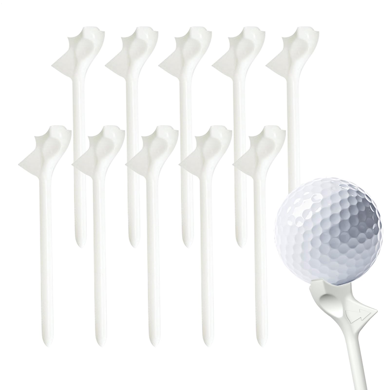 Flight Path Golf Tees | Flight Path Golf Tees | Longer Distance Ball Holder Reduce Friction Sports Accessories for Practice