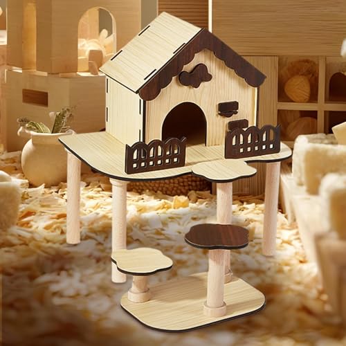 Maison pour hamster et accessoires décoratifs pour cage de jeu dynamique