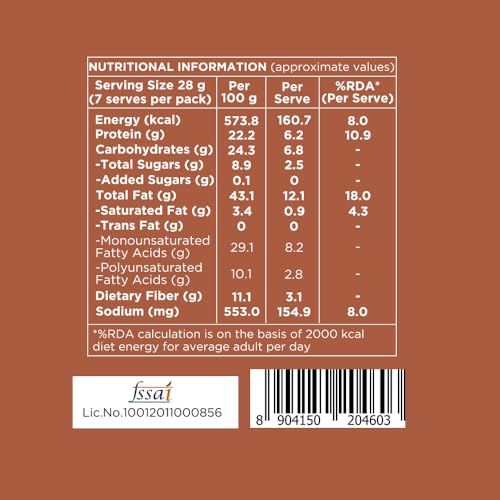 Image of Nutty Gritties Party snacks Barbeque Almonds (BBQ) 200g - Healthy Party Snack, Dry Roasted, Non Fried, Zero Oil, Crunchy, Tasty | Resealable Pouch