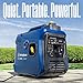Westinghouse 1500 Peak Watt Super Quiet & Lightweight Portable Inverter Generator, Gas Powered, CO Sensor, Parallel Capable, Long Run Time,Blue